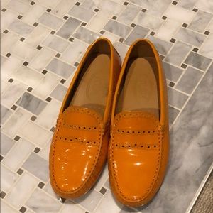 Tods patent leather driving shoes